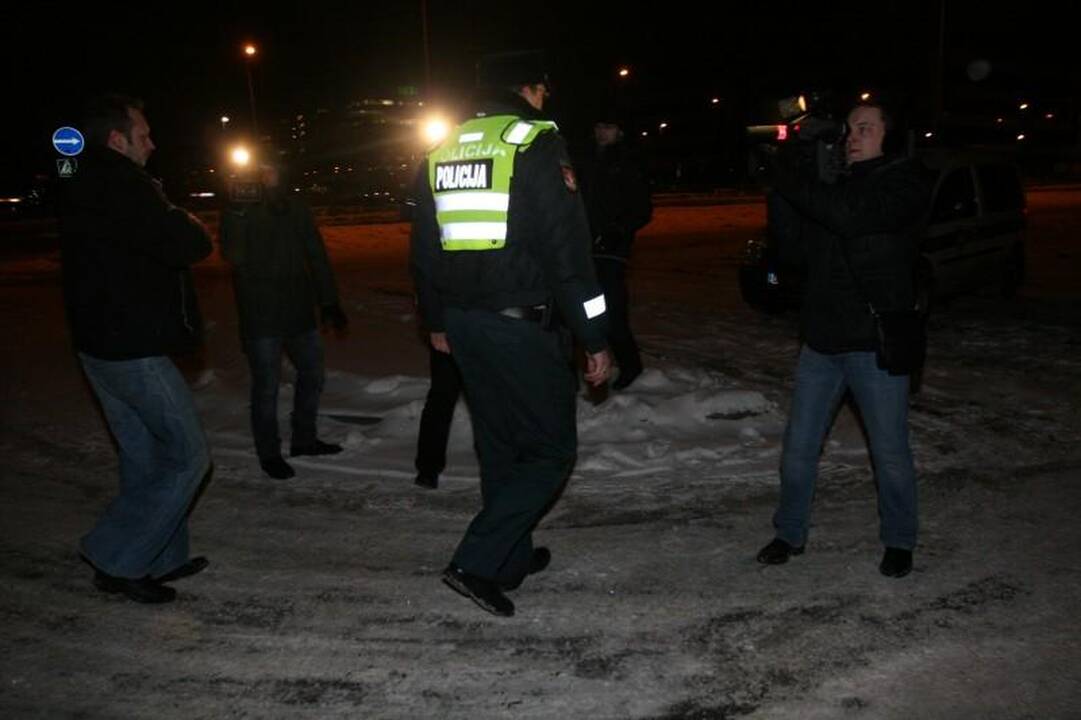 Policija baus protesto akcijoje dalyvavusius taksistus
