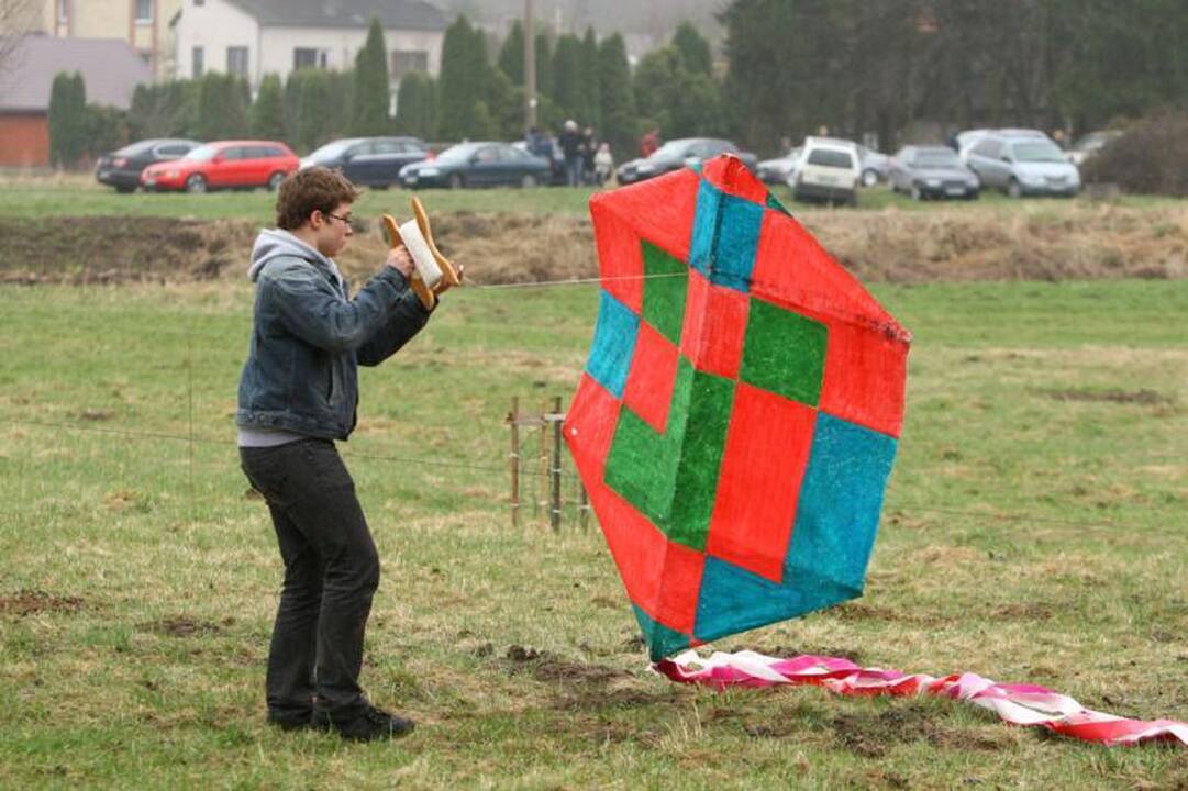 Blogas oras aitvarų šventės Zapyškyje nesužlugdė