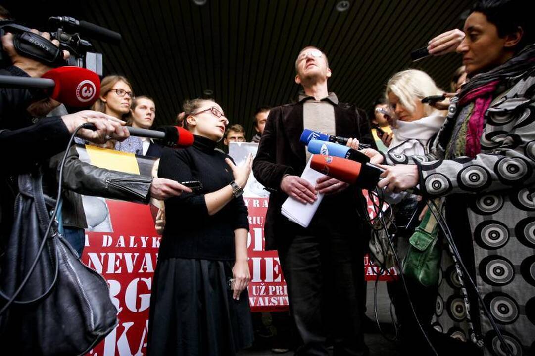Protestuotojai: yra dalykų, kurių nevalia dergti niekam