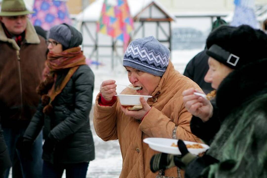 Pūga neatvėsino klaipėdiečių noro paskanauti žuvienės  