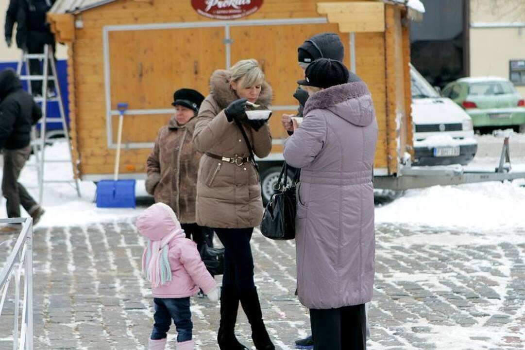 Pūga neatvėsino klaipėdiečių noro paskanauti žuvienės  