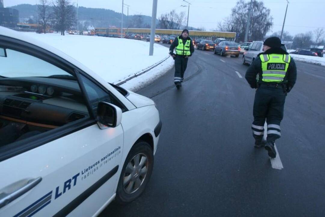 Policija baus protesto akcijoje dalyvavusius taksistus