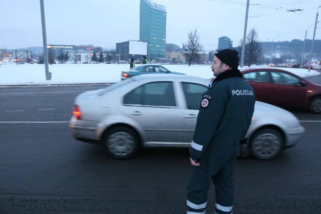 Policija baus protesto akcijoje dalyvavusius taksistus