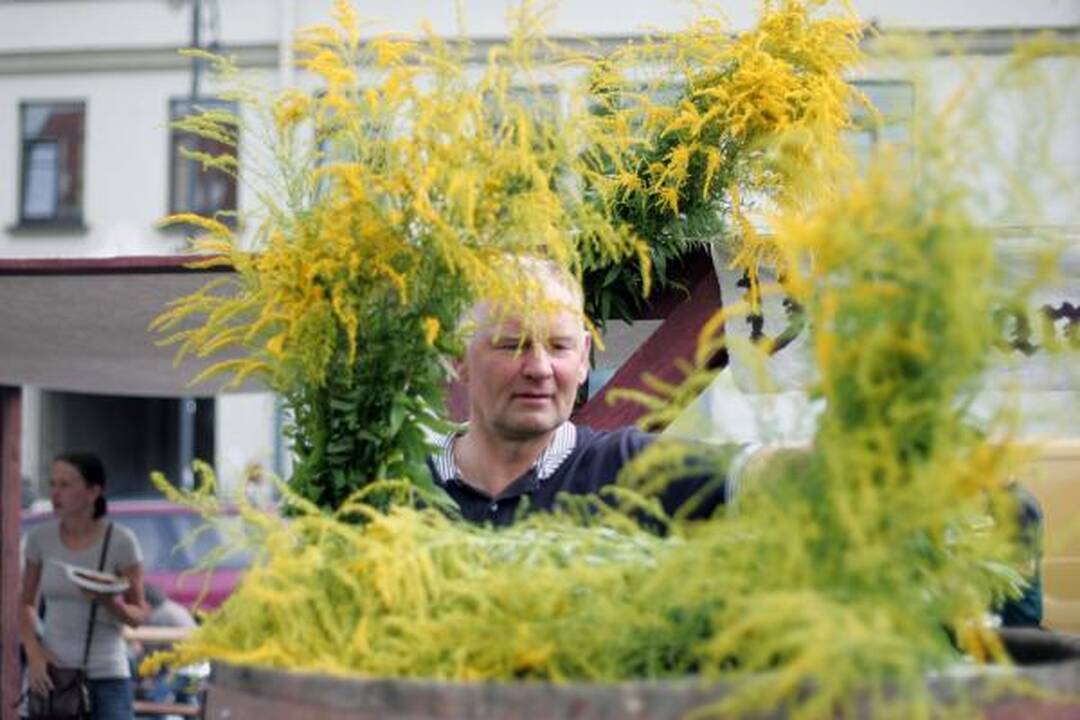 Rotušės aikštėje įsikūrė auksakaliai, puodžiai ir audėjos