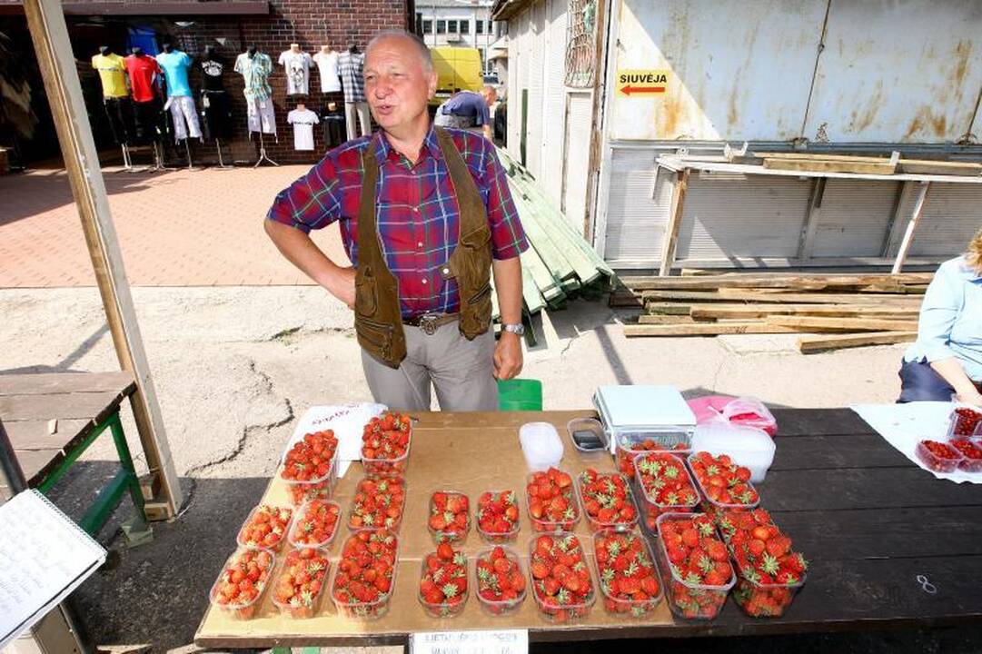 Turguje pakvipo lietuviškomis braškėmis: po 24 litus už kilogramą