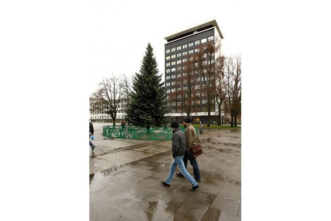 Dėl kalėdinių eglių Romainiuose ir Aleksote teko atjungti elektrą