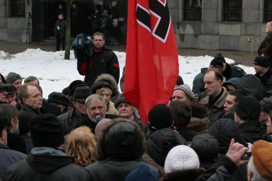 V.Šustausko mitingas praėjo be incidentų (atnaujinta 13.10 val.)