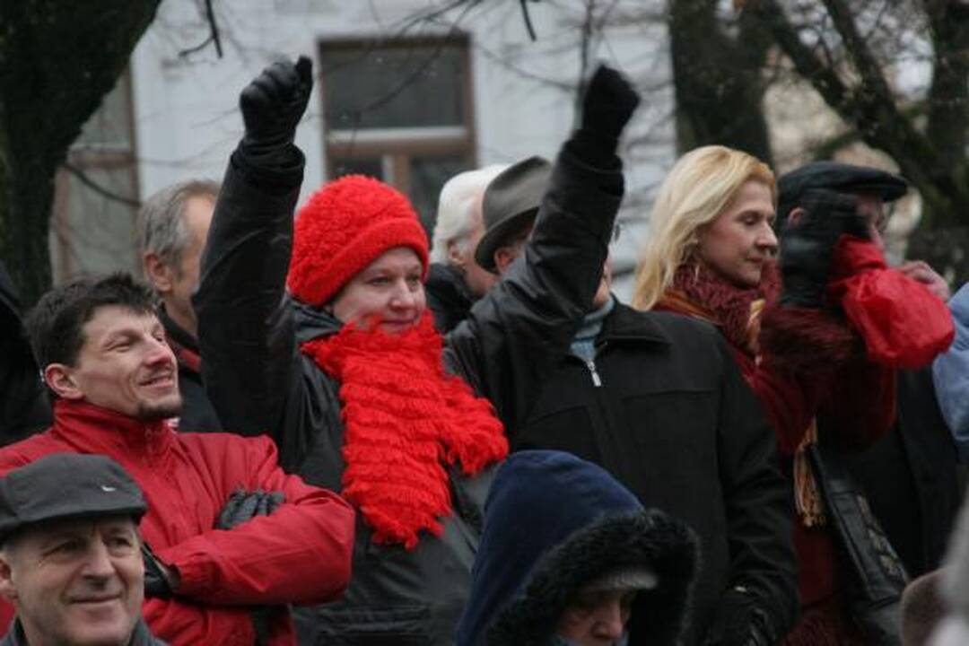 V.Šustausko mitingas praėjo be incidentų (atnaujinta 13.10 val.)