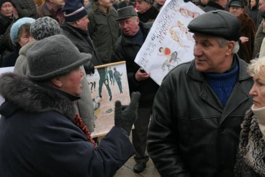 V.Šustausko mitingas praėjo be incidentų (atnaujinta 13.10 val.)