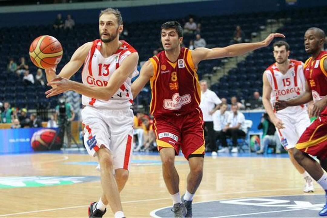 Makedonai paskutinėm sekundėm palaužė gruzinus - 65:63