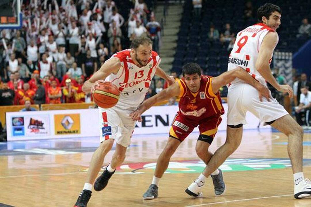 Makedonai paskutinėm sekundėm palaužė gruzinus - 65:63