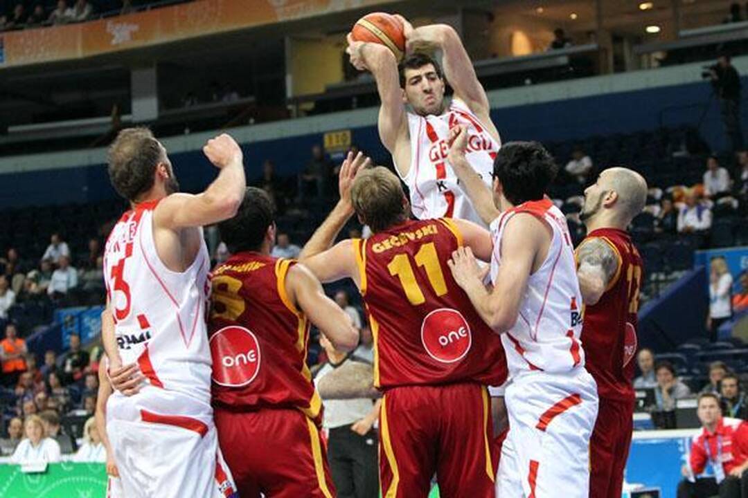 Makedonai paskutinėm sekundėm palaužė gruzinus - 65:63