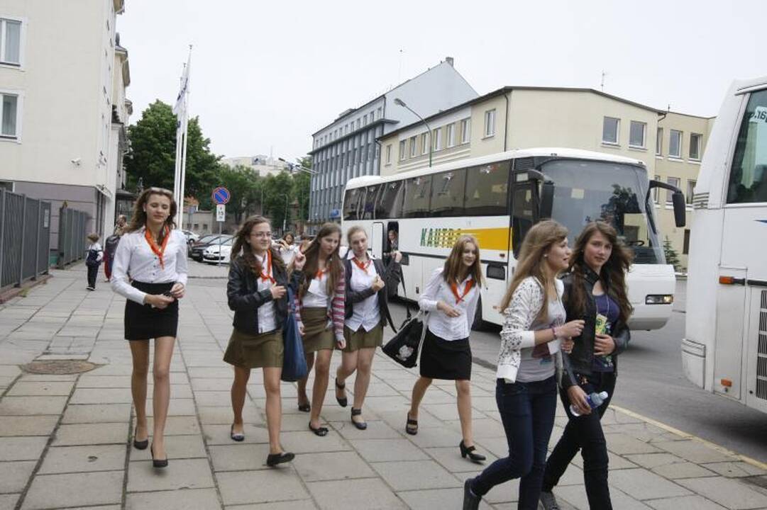 Klaipėdoje skamba tūstančių Lietuvos vaikų balsai