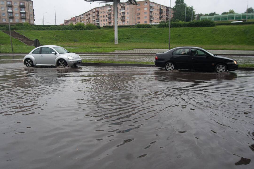 Vilniuje – liūtis prieš šventę