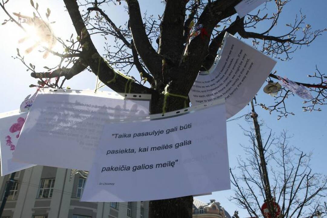 Sostinės V. Kudirkos aikštėje - spalvoti lygybės reikalavimai