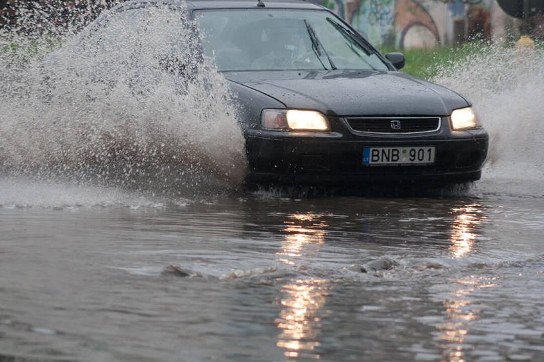 Vilniuje – liūtis prieš šventę