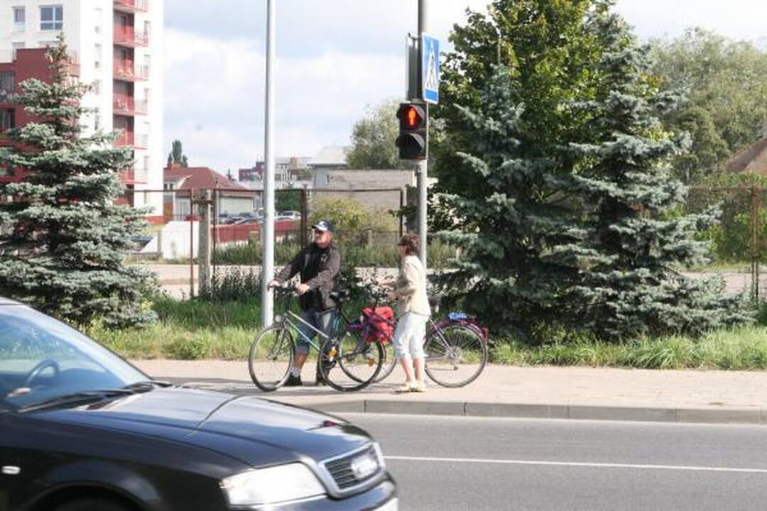 Prie Socialinių mokslų kolegijos įjungtas šviesoforas