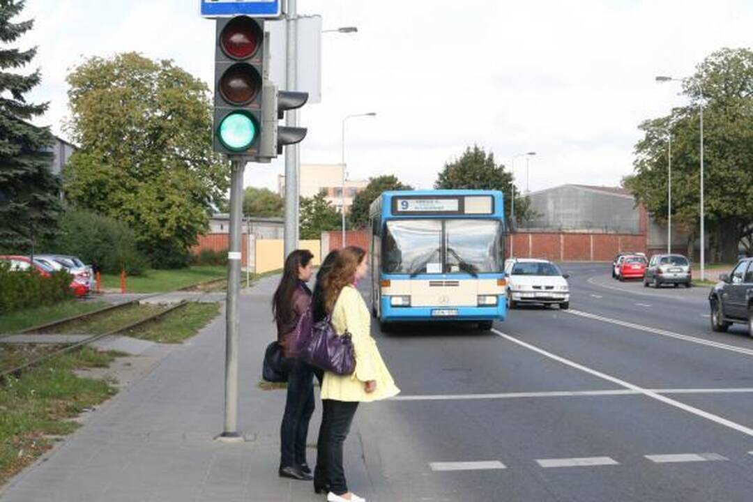 Prie Socialinių mokslų kolegijos įjungtas šviesoforas