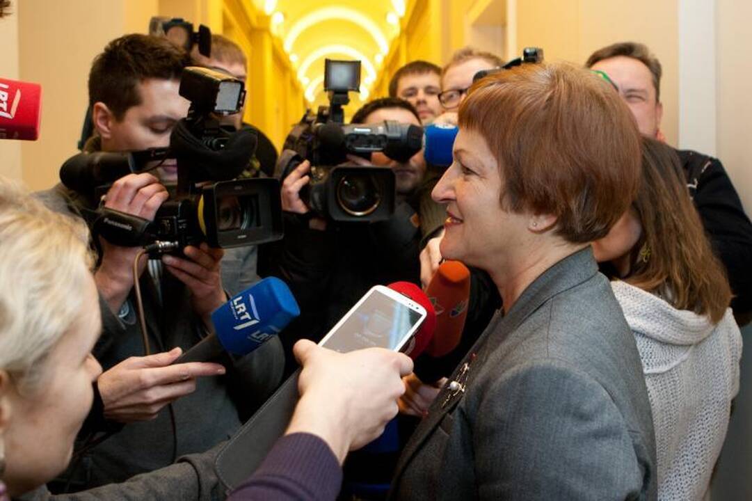 B. Vėsaitė po susitikimo su D. Grybauskaite buvo nešneki