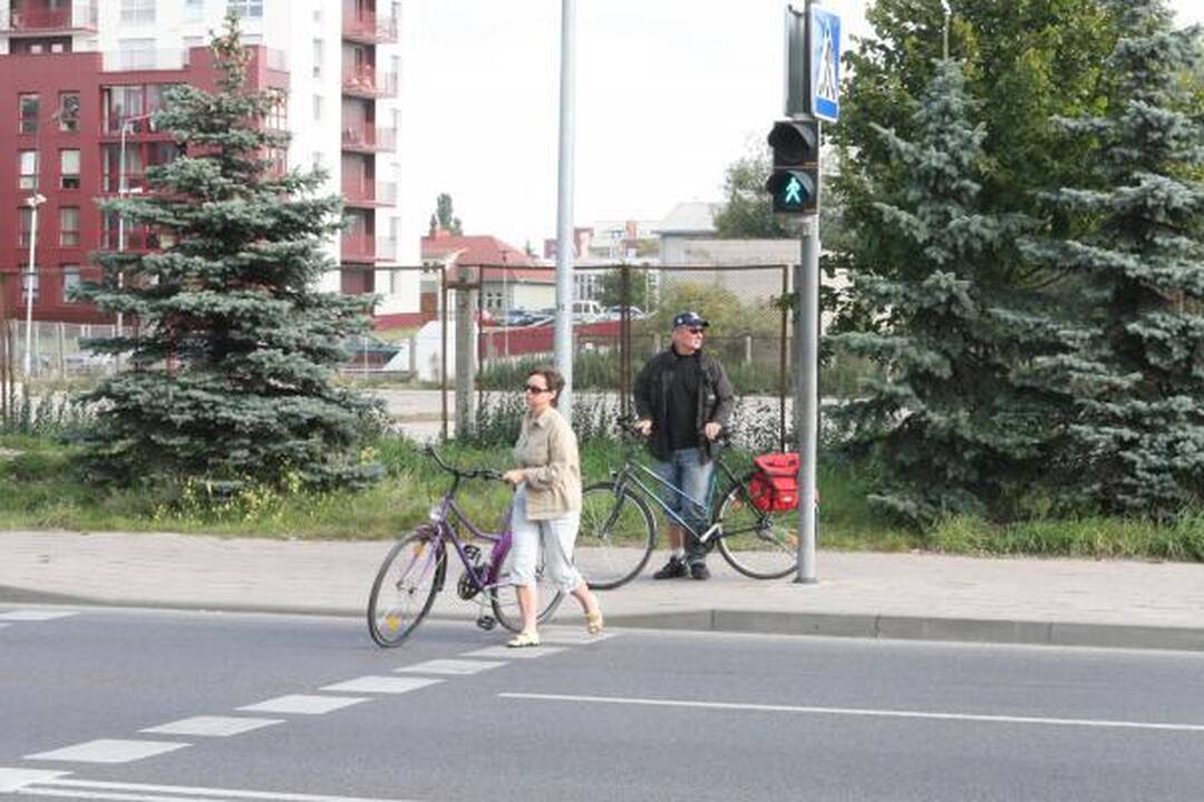 Prie Socialinių mokslų kolegijos įjungtas šviesoforas