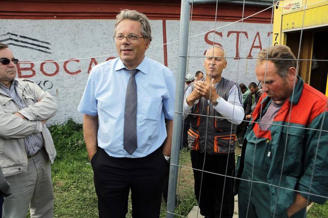 Dviračių take – atlyginimų nesulaukiančių darbininkų streikas