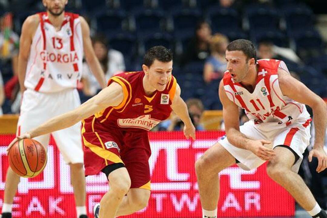 Makedonai paskutinėm sekundėm palaužė gruzinus - 65:63