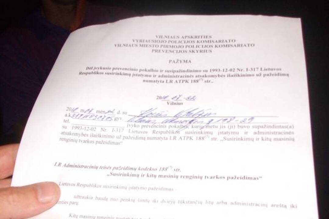 Badaujantys D.Kedžio šalininkai policijos nesulaukė