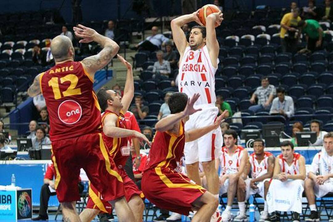 Makedonai paskutinėm sekundėm palaužė gruzinus - 65:63