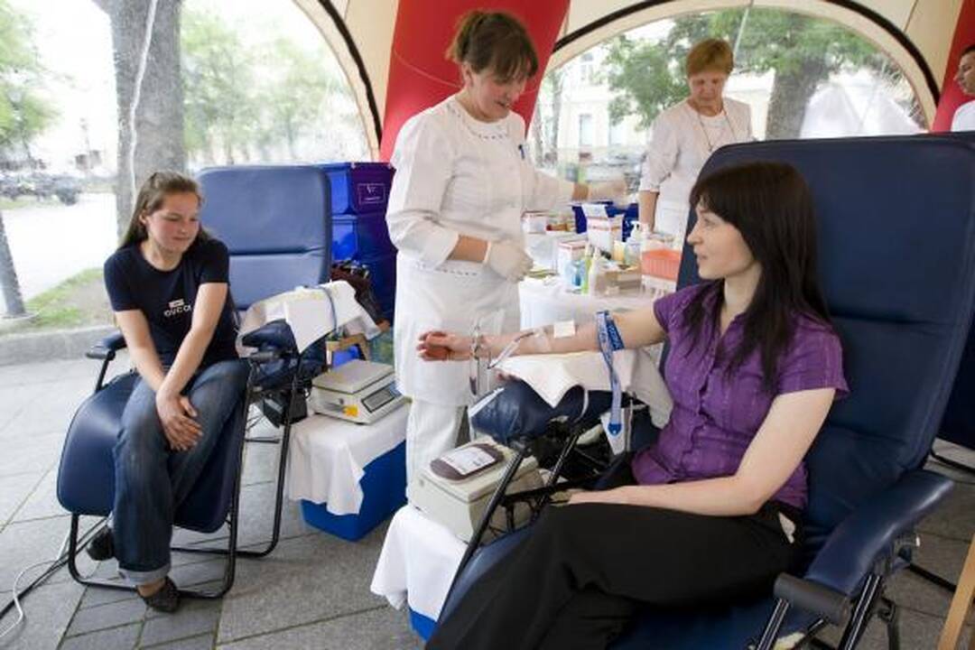 Kraujo donorų akcijoje surinkta 100 kraujo maišelių