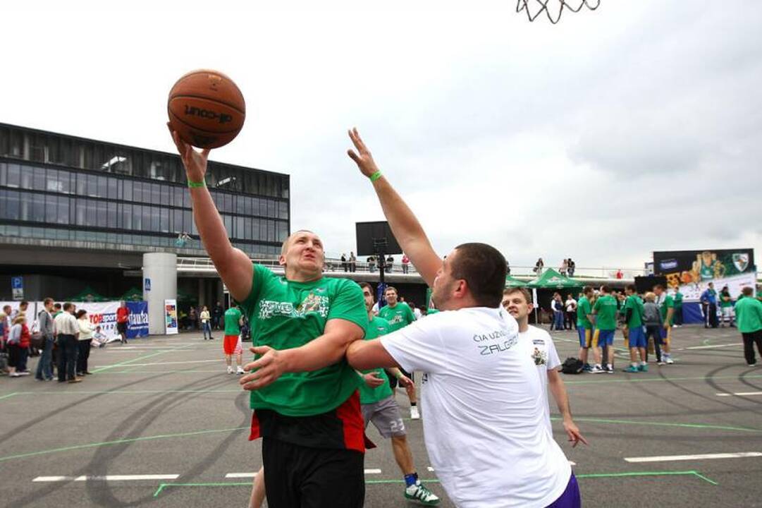 Naujieji LKL čempionai šėliojo „Žalgirio“ 3 prieš 3 turnyre