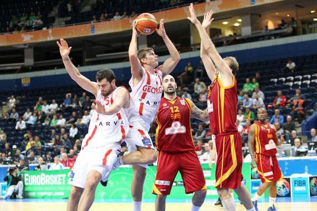 Makedonai paskutinėm sekundėm palaužė gruzinus - 65:63