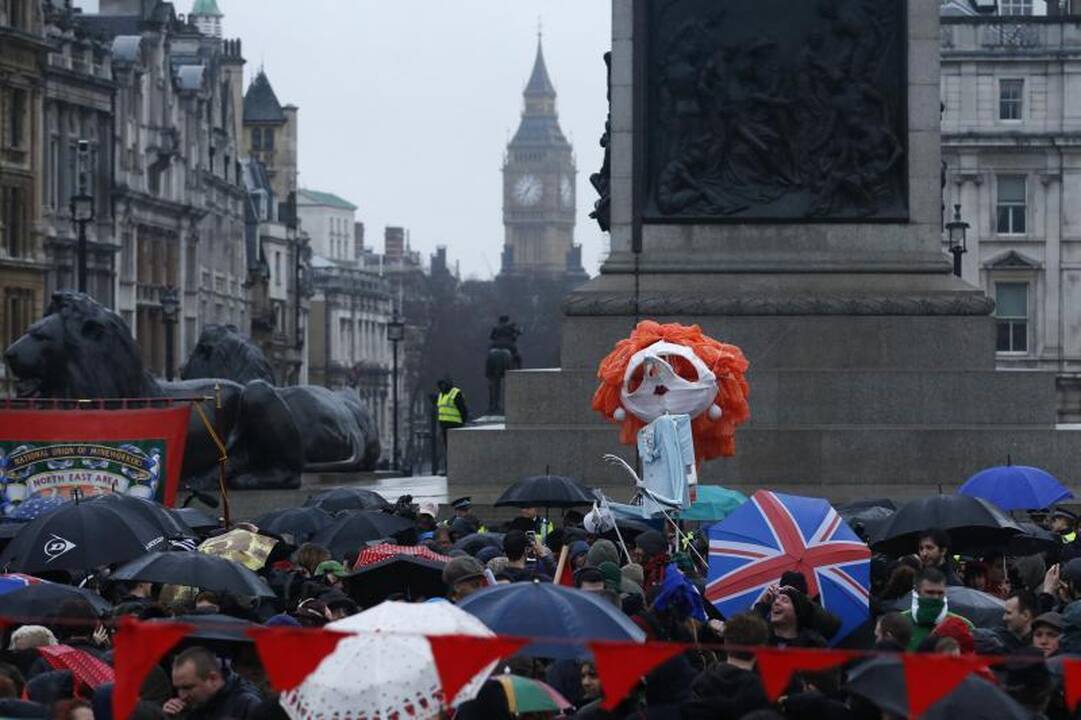 M. Thatcher priešininkų „šventėje“ Londone dalyvavo šimtai žmonių