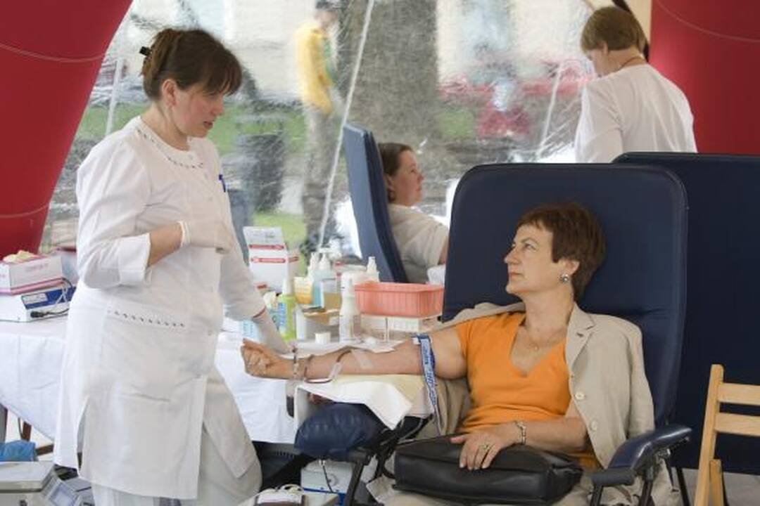 Kraujo donorų akcijoje surinkta 100 kraujo maišelių