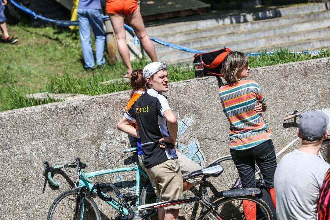 Vienybės  aikštėje šėlo   ekstremalai   