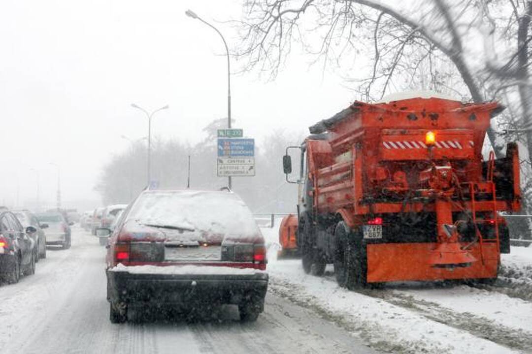 Eismo sąlygos prasčiausios Lietuvos šiaurėje ir rytuose