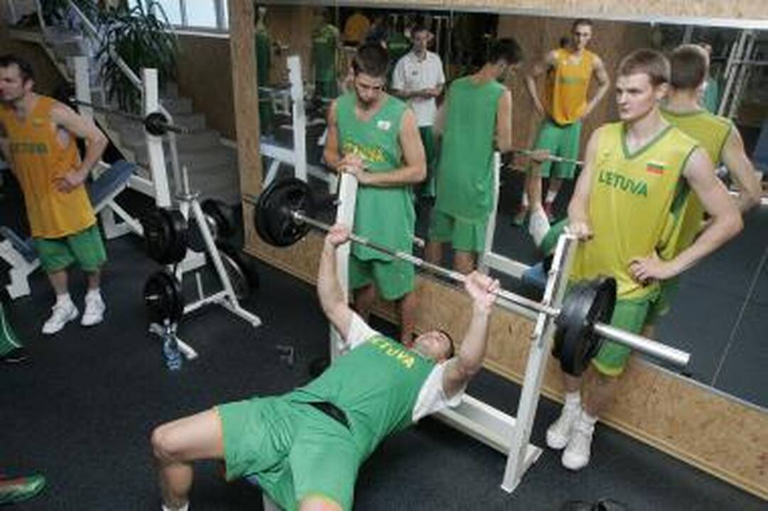 Pažanga: L.Kleiza į stovyklą atvyko geresnės formos nei praėjusiais metais.