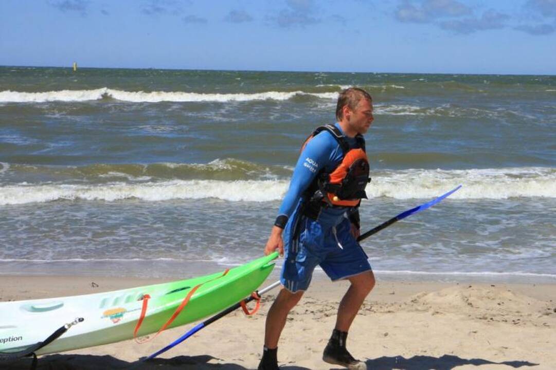 700 km jūra klaipėdietis  įveiks  baidare  