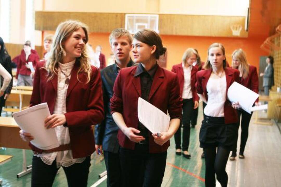 Uostamiesčio abiturientams – pirmasis egzaminas