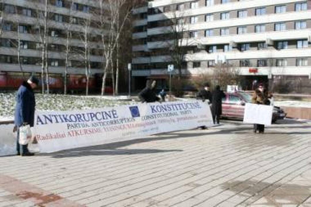 Mitingas nesulaukė palaikymo