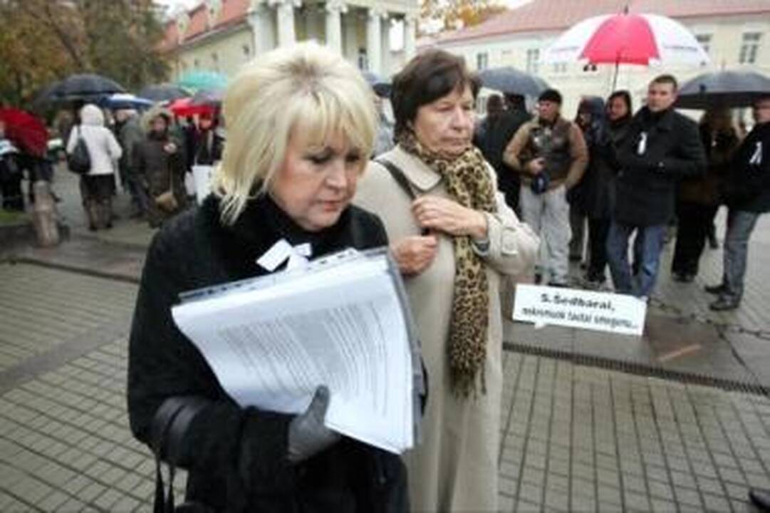 Planai: A.Skučienė žada surengti mitingą Vilniuje.