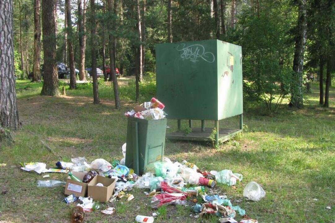 Balžio ežero pakrantės - vieša šiukšliavietė