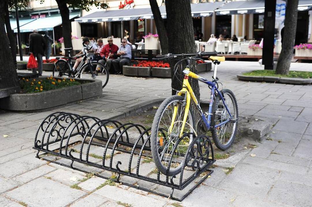 Dviračius galima statyti ir nuotaikingai
