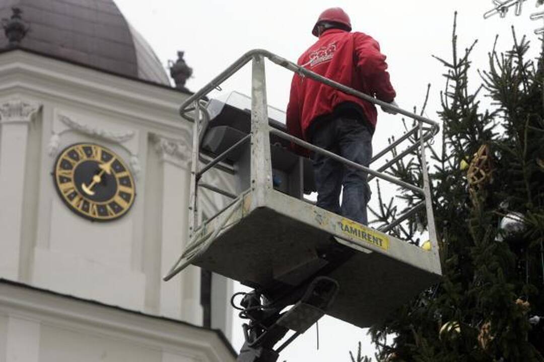 Pradėjo: savo palinkėjimą miestiečiams užrašė Vilniaus vicemeras Gintautas Babravičius.