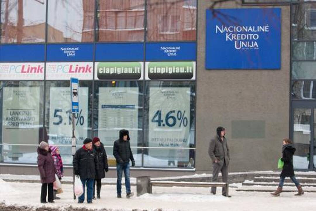 Kredito unijoms matuojamas apynasris