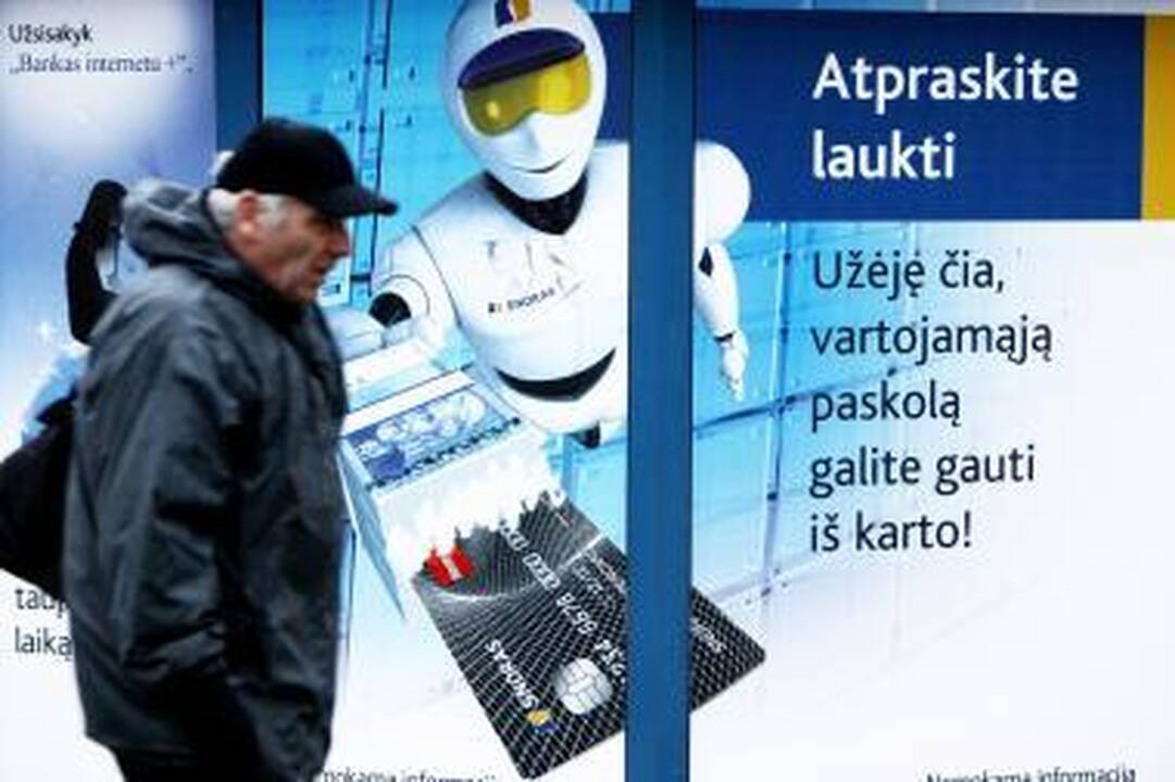 Skolininkai vengia bankų