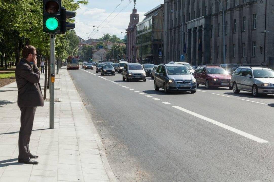 Vilniaus vairuotojai džiaugiasi naujomis gatvėmis