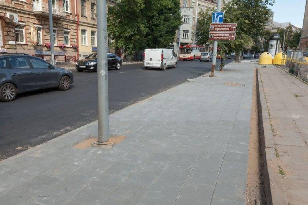 Vilniaus vairuotojai džiaugiasi naujomis gatvėmis