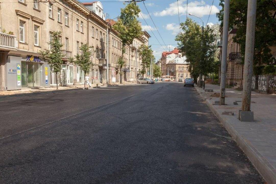 Vilniaus vairuotojai džiaugiasi naujomis gatvėmis