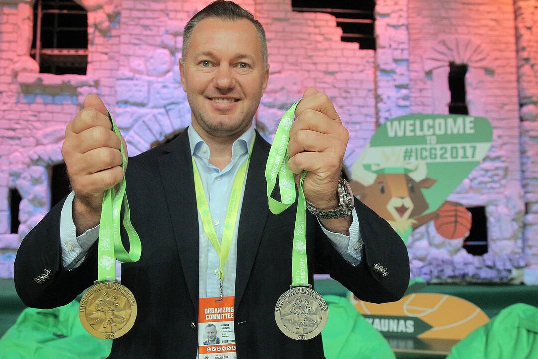 Vaikų sporto žaidynių pristatymas