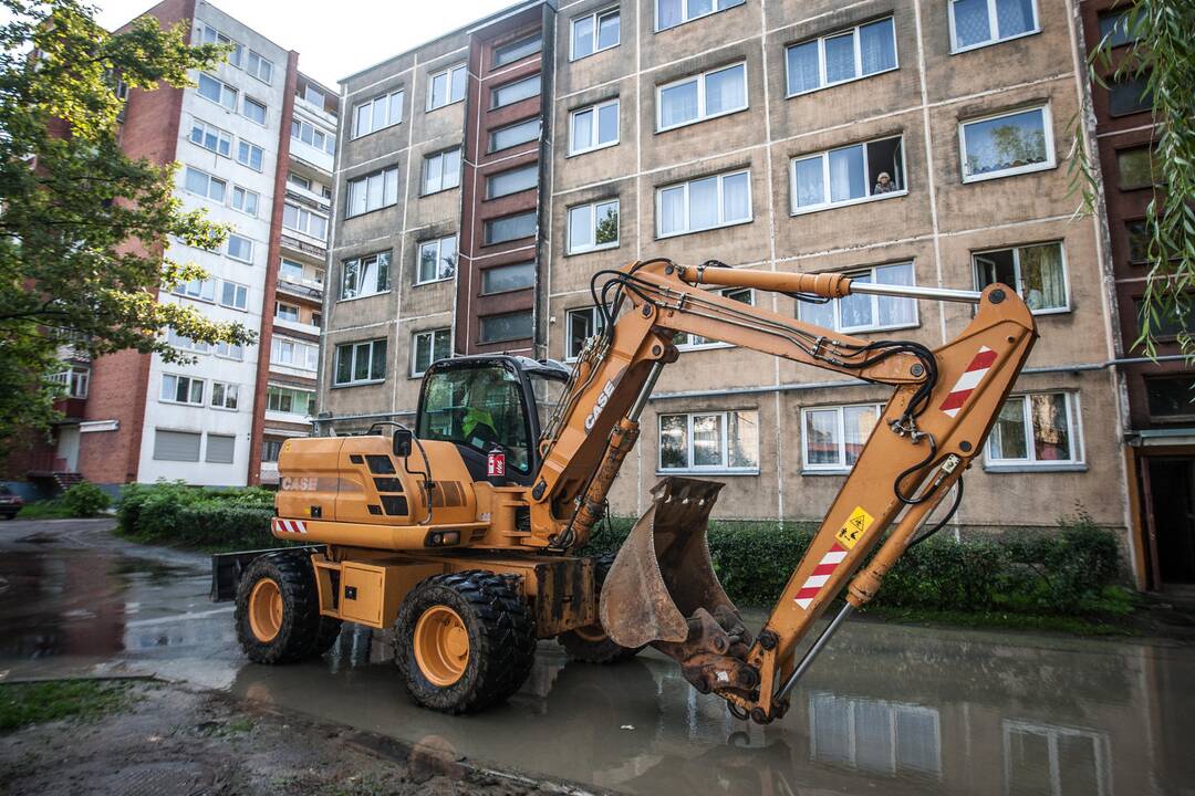 Vandentiekio avarija Draugystės gatvėje